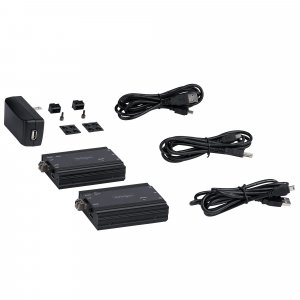 StarTech.com 4K HDMI KVM Extender over Fiber - HDMI Video & USB Remote KVM Switch/Console Extender - up to 984ft/300m (MultiMode) - 2x 10G MMF SFP+ modules - KVM Extension Kit (TX/RX) - TAA
