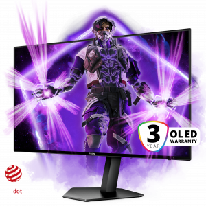 AOC AG276QZD computer monitor 67.3 cm (26.5") 2560 x 1440 pixels Quad HD OLED Black