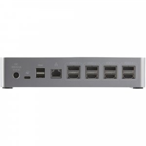 StarTech.com USB C Dock - 4K 60Hz Quad Monitor DisplayPort & HDMI - Universal USB-C Docking Station with 100W Power Delivery - USB Hub with 1x USB Type-C & 3x USB-A, Ethernet, Audio
