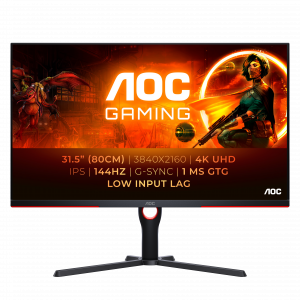 AOC G3 U32G3X/BK computer monitor 80 cm (31.5″) 3840 x 2160 pixels 4K Ultra HD LED Black, Red