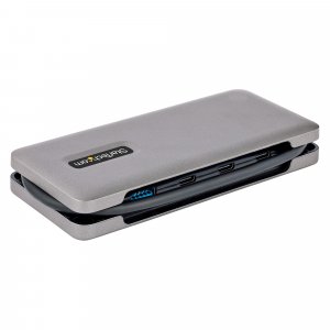 StarTech.com 4-Port USB-C Hub - 1x USB-A & 3x USB-C Ports - USB 3.2 Gen 2 (10Gbps) - Bus Powered - USB Type C Hub w/ 12.6in/32cm Wrap-Around Cable - Portable USB-C to USB-A Hub