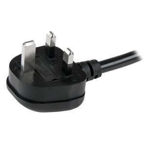 StarTech.com 6ft (2m) UK Computer Power Cable, 16AWG, BS 1363 to C19, 13A 250V, Black Replacement AC Power Cord, UK Power Cable for PC and Network Equipment