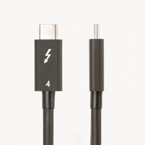 StarTech.com 3ft (1m) Thunderbolt 4 Cable - 40Gbps - 100W PD - 4K/8K Video - Intel-Certified Thunderbolt Cable - Compatible w/ USB4/Thunderbolt 3/USB 3.2/USB Type-C/DisplayPort