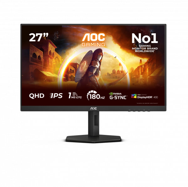 AOC Q27G4X computer monitor 68.6 cm (27") 2560 x 1440 pixels Quad HD LCD Black, Red