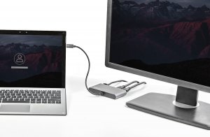 StarTech.com Dual-Monitor Thunderbolt Mini Dock, 4K 60Hz HDMI, Driverless Hub for Windows & Mac, Gigabit Ethernet, 1 x USB 5Gbps & 1x USB 2.0, 11in (28cm) Cable