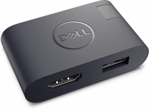 DELL DA20 USB Type-C HDMI + USB Black