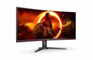 AOC G2 CU34G2XE/BK computer monitor 86.4 cm (34") 3440 x 1440 pixels Wide Quad HD LCD Black, Red