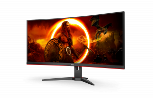 AOC G2 CU34G2XE/BK computer monitor 86.4 cm (34") 3440 x 1440 pixels Wide Quad HD LCD Black, Red