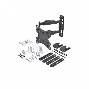 StarTech.com Full Motion TV Wall Mount - 32-55 inch (77lb/35kg) VESA Displays - Low Profile Universal Flat Screen TV Wall Mount - Heavy Duty Adjustable Tilt/Swivel Articulating Arm Bracket