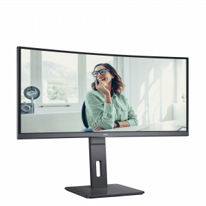 AOC CU34P3CV computer monitor 86.4 cm (34") 3440 x 1440 pixels UltraWide Quad HD LED Black