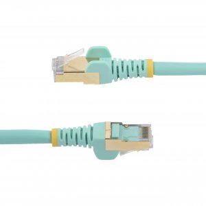 StarTech.com 5m CAT6a Ethernet Cable - 10 Gigabit Shielded Snagless RJ45 100W PoE Patch Cord - 10GbE STP Network Cable w/Strain Relief - Aqua Fluke Tested/Wiring is UL Certified/TIA