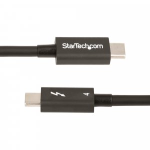 StarTech.com 1.6ft (50cm) Thunderbolt 4 Cable - 40Gbps - 100W PD - 4K/8K Video - Intel-Certified Thunderbolt Cable - Compatible w/USB 4/Thunderbolt 3/USB 3.2/USB Type-C/DisplayPort