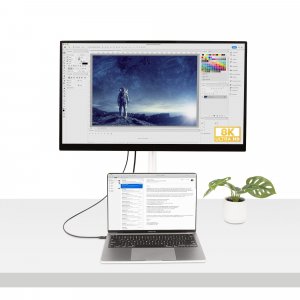 StarTech.com 1.6ft (50cm) Thunderbolt 4 Cable - 40Gbps - 100W PD - 4K/8K Video - Intel-Certified Thunderbolt Cable - Compatible w/USB 4/Thunderbolt 3/USB 3.2/USB Type-C/DisplayPort