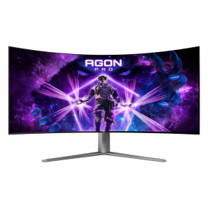 AOC AGON PRO AG456UCZD computer monitor 113 cm (44.5") 3440 x 1440 pixels Wide Quad HD OLED Black, Grey