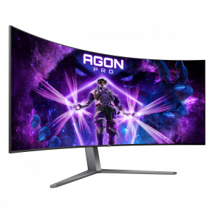AOC AGON PRO AG456UCZD computer monitor 113 cm (44.5") 3440 x 1440 pixels Wide Quad HD OLED Black, Grey