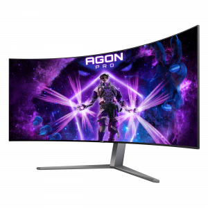 AOC AGON PRO AG456UCZD computer monitor 113 cm (44.5") 3440 x 1440 pixels Wide Quad HD OLED Black, Grey