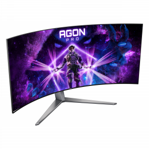 AOC AGON PRO AG456UCZD computer monitor 113 cm (44.5") 3440 x 1440 pixels Wide Quad HD OLED Black, Grey