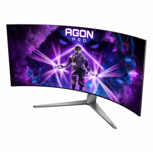 AOC AGON PRO AG456UCZD computer monitor 113 cm (44.5") 3440 x 1440 pixels Wide Quad HD OLED Black, Grey