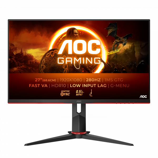 AOC G2 27G2ZN3/BK computer monitor 68.6 cm (27") 1920 x 1080 pixels Full HD LCD Black, Red