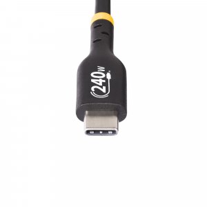 StarTech.com 2m USB-C Charging Cable, USB-IF Certified USB C Cable, 240W PD EPR, USB 2.0 Type-C Laptop Charger Cord, USB-C Data Transfer Cable, TPE Jacket, M/M