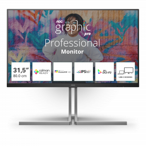 AOC U3 U32U3CV computer monitor 80 cm (31.5″) 3840 x 2160 pixels 4K Ultra HD LCD Black