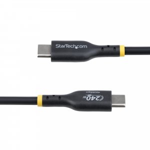 StarTech.com 4m USB-C Charging Cable, USB-IF Certified USB C Cable, 240W PD EPR, USB 2.0 Type-C Laptop Charger Cord, USB-C Data Transfer Cable, TPE Jacket, M/M