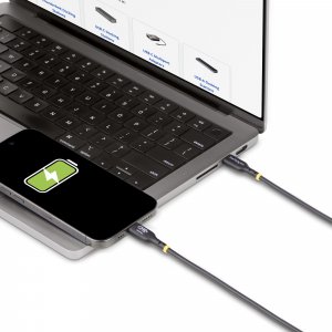 StarTech.com 4m USB-C Charging Cable, USB-IF Certified USB C Cable, 240W PD EPR, USB 2.0 Type-C Laptop Charger Cord, USB-C Data Transfer Cable, TPE Jacket, M/M