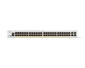 Cisco Catalyst 1200-48P-4G Smart Switch, 48 Port GE, PoE, 4x1GE SFP, Limited Lifetime Protection (C1200-48P-4G)