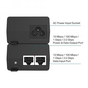 TP-Link Omada 2.5G PoE+ Injector Adapter