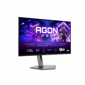 AOC AGON PRO AG326UD computer monitor 80 cm (31.5″) 3840 x 2160 pixels 4K Ultra HD QD-OLED Black