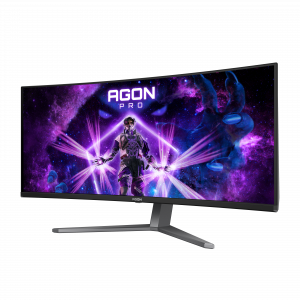 AOC AGON PRO AG346UCD computer monitor 86.4 cm (34") 3440 x 1440 pixels Wide Quad HD QD-OLED Black, Grey
