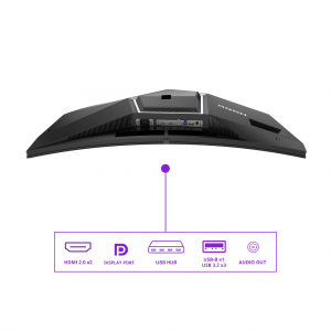 AOC AGON PRO AG346UCD computer monitor 86.4 cm (34") 3440 x 1440 pixels Wide Quad HD QD-OLED Black, Grey