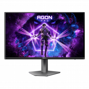 AOC AGON PRO AG276QZD2 computer monitor 67.3 cm (26.5") 2560 x 1440 pixels Quad HD QD-OLED Black, Grey