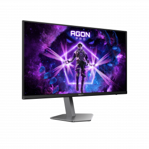 AOC AGON PRO AG276QZD2 computer monitor 67.3 cm (26.5") 2560 x 1440 pixels Quad HD QD-OLED Black, Grey