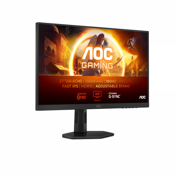 AOC G4 Q27G4XF computer monitor 68.6 cm (27") 2560 x 1440 pixels Quad HD LED Black, Grey