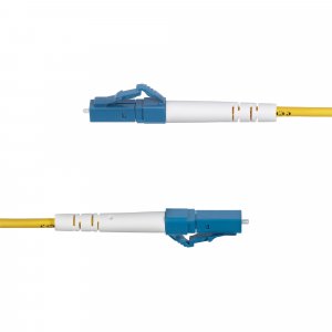 StarTech.com 3m (9.8ft) LC to LC (UPC) OS2 Single Mode Simplex Fiber Optic Cable, 9/125µm, 40G/100G, Bend Insensitive, Low Insertion Loss - LSZH Fiber Jumper Cord
