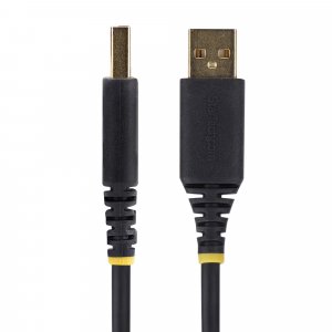 StarTech.com 6.6ft (2m) USB to Null Modem Serial Adapter Cable, COM Retention, FTDI, USB-A to DB9 RS232, Interchangeable DB9 Screws/Nuts, Windows/macOS/Linux
