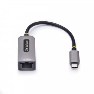 StarTech.com 2.5GbE USB-C to Ethernet Adapter, NBASE-T NIC, USB 3.0 Type-C 2.5/1G Multi Speed Network, Thunderbolt Compatible, Windows & Mac
