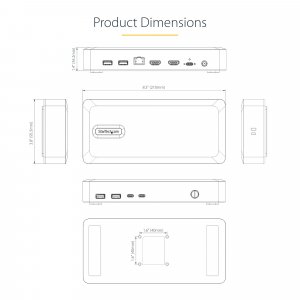StarTech.com Dual-Monitor USB4 Docking Station, Dual 4K 120Hz or Single 8K 60Hz HDMI, 100W Laptop Charging, 2.5GbE, USB-C Multi-Monitor Dock, Driverless