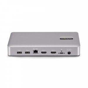 StarTech.com Dual-Monitor USB4 Docking Station, Dual 4K 120Hz or Single 8K 60Hz HDMI, 100W Laptop Charging, 2.5GbE, USB-C Multi-Monitor Dock, Driverless
