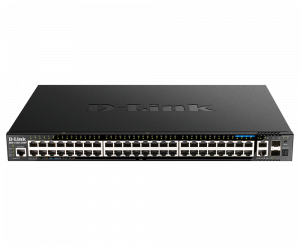D-Link 44 x 10/100/1000BASE-T PoE Ports, 4 x 2.5GBase-T PoE Ports, 2 x 10GBASE-T Ports and 2 x 10G SFP+ Ports Smart Managed Switch