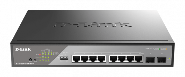 D-Link 10-Port Gigabit Ethernet PoE++ Surveillance Switch
