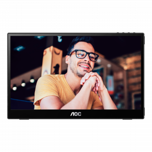 AOC 16T3EA portable TV/monitor Black 39.6 cm (15.6") 1920 x 1080 pixels