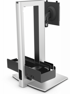 DELL Pro Slim OSS25 68.6 cm (27") Desk Black, Silver