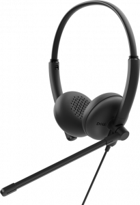 DELL WH125 Headset Wired Head-band Office/Call center USB Type-A Black