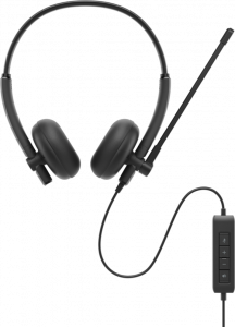 DELL WH125 Headset Wired Head-band Office/Call center USB Type-A Black