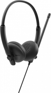 DELL WH125 Headset Wired Head-band Office/Call center USB Type-A Black