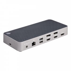 StarTech.com USB-C Triple Monitor Docking Station for MacBook Pro / Air M1 M2 M3 M4 M5 & Windows, Universal 4K HDMI DP Dock, Thunderbolt Compatible, 100W Laptop Charging