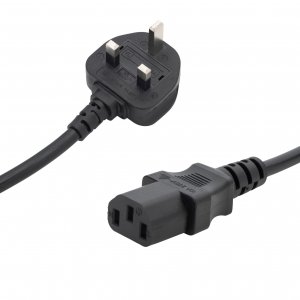 connektgear 1m UK Mains Power Cable - UK Plug to C13 Socket