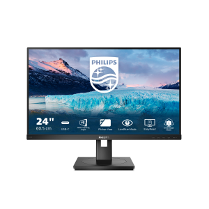 Philips S Line 243S1/00 computer monitor 60.5 cm (23.8″) 1920 x 1080 pixels Full HD LCD Black